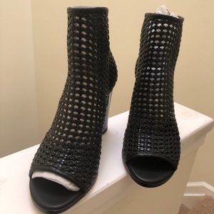 Calvin Klein Celise Coated Woven Canvas Shooties/Booties NWT